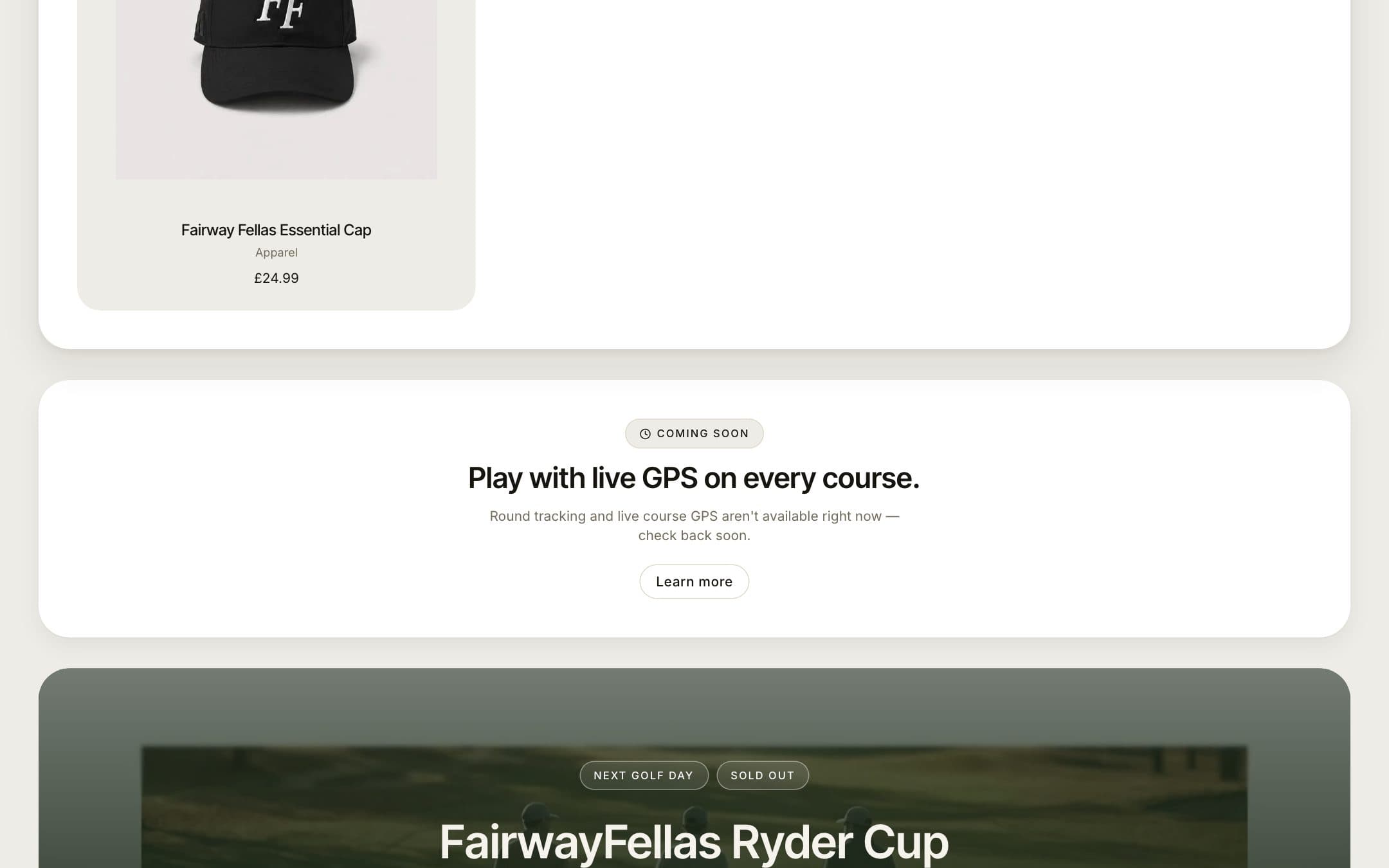 Fairway Fellas — detail